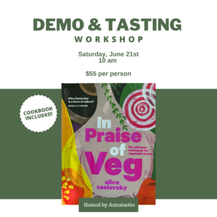 Tasting from In Praise of Veg by Alice Zaslavsky